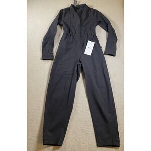 Lululemon LAB Wool-Blend Long Sleeve Jumpsuit Black Women's Size 2